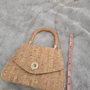 Elegant Tan and Gold Women's Handbag